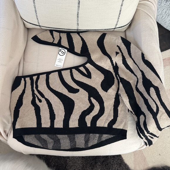 WOMEN'S PLUS SIZE - NWT FASHION TO FIGURE ONE SHOULDER SWEATER SZ 3 - Picture 2 of 4